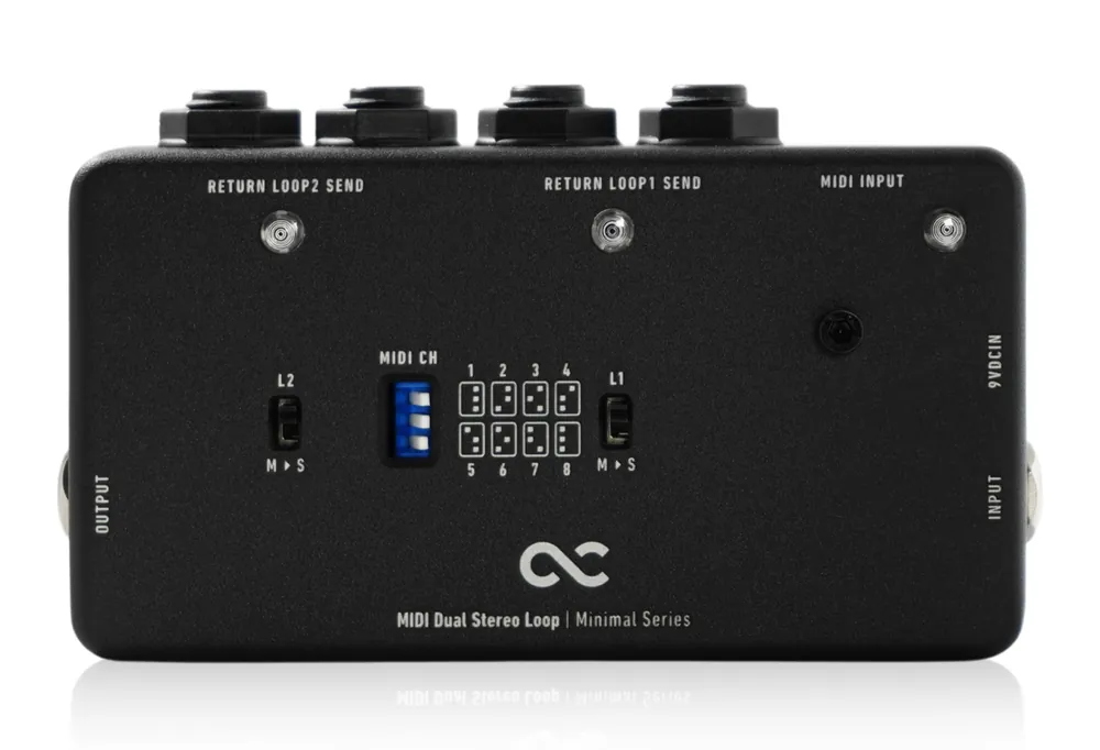 One Control Minimal Series MIDI Dual Stereo Loop - True Bypass Looper Schnäppchen