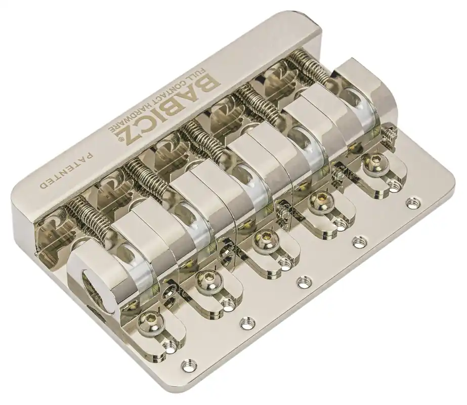 Günstig Babicz FCH-5 Bass Bridge - 5 Hole Mount - Nickel