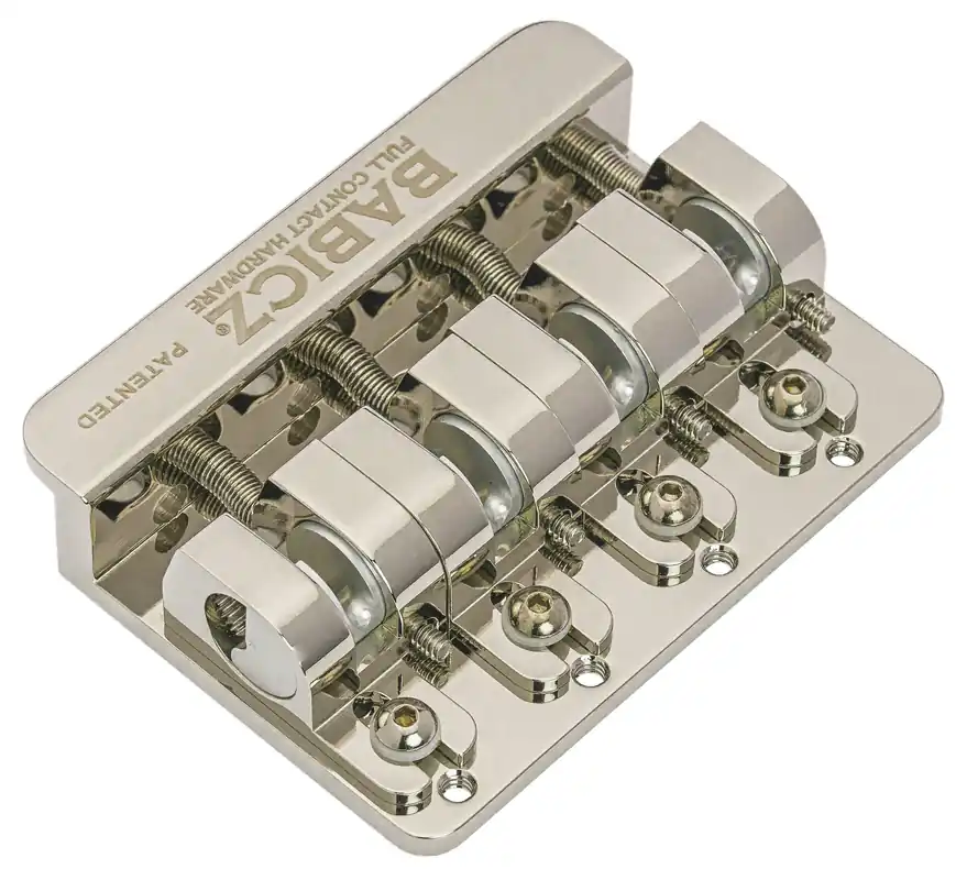 Schneller Versand Babicz FCH-AM Bass Bridge - String Thru - Nickel
