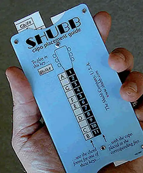 SHUBB TG-1 Capo Placement Guide - Schublehre Nur Für Kurze Zeit