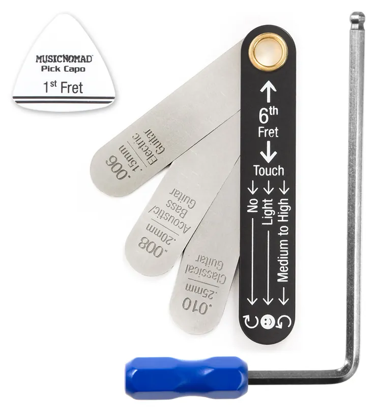 Geprüft MusicNomad Truss Rod Neck Relief Measure and Adjust Kit (MN612) - 5 mm (M-Style), incl. MN236 & MN600