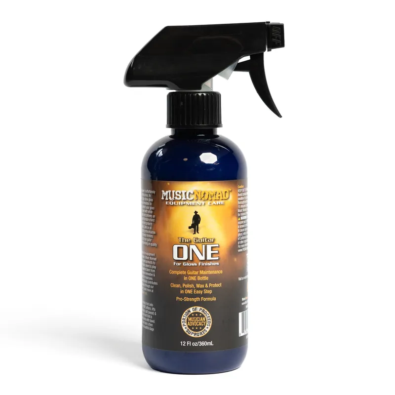 MusicNomad The Guitar ONE, Tech Size (MN150) - All-In-One Cleaner, Polish and Wax for Gloss Finishes, 355 ml (12 oz.) Preis Gesenkt