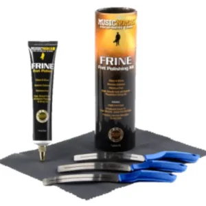 MusicNomad FRINE Fret Polishing Kit (MN124) - incl. MN104, MN225 & Microfiber Suede Cloth Markenprodukt