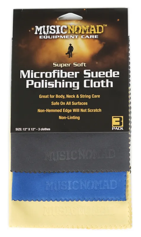 Jetzt Bestellen MusicNomad Microfiber Suede Polishing Cloth, Three-Pack (MN203) - 3x Polishing Cloth, 30.4 x 30.4 cm (12" x 12")