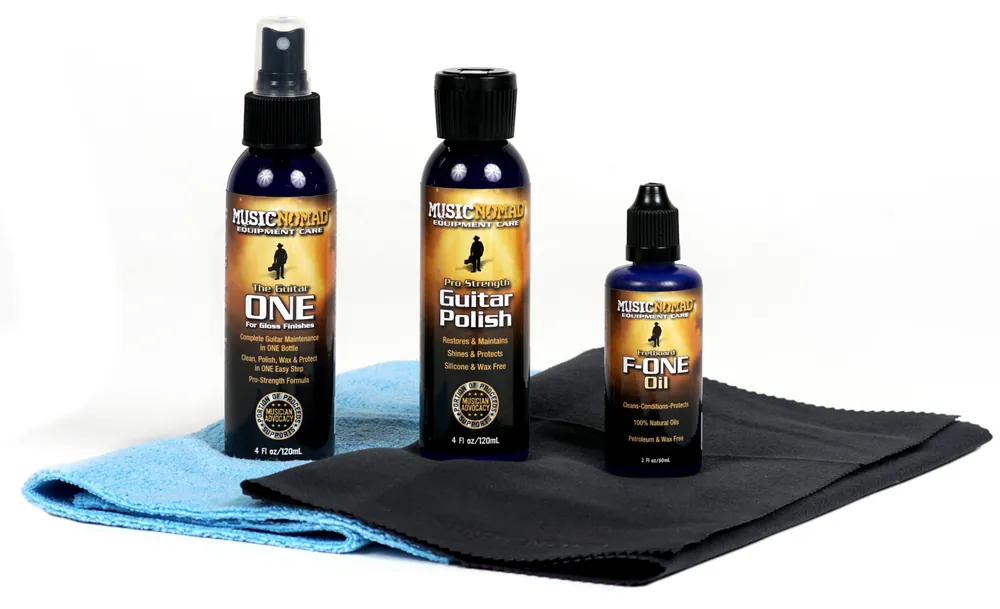 MusicNomad Premium Guitar Care Kit, 5 pcs. (MN108) - incl. MN101, MN103, MN105, MN201 & MN202 Bestseller