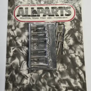 Allparts SB-0190 Non-Tremolo Top Loading Bridge, chrome Kostenloser Versand