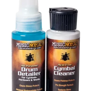 MusicNomad Drum Detailer & Cymbal Cleaner (MN117) - 60 ml (2 oz.) Pack - incl. MN115 & MN116 Echt