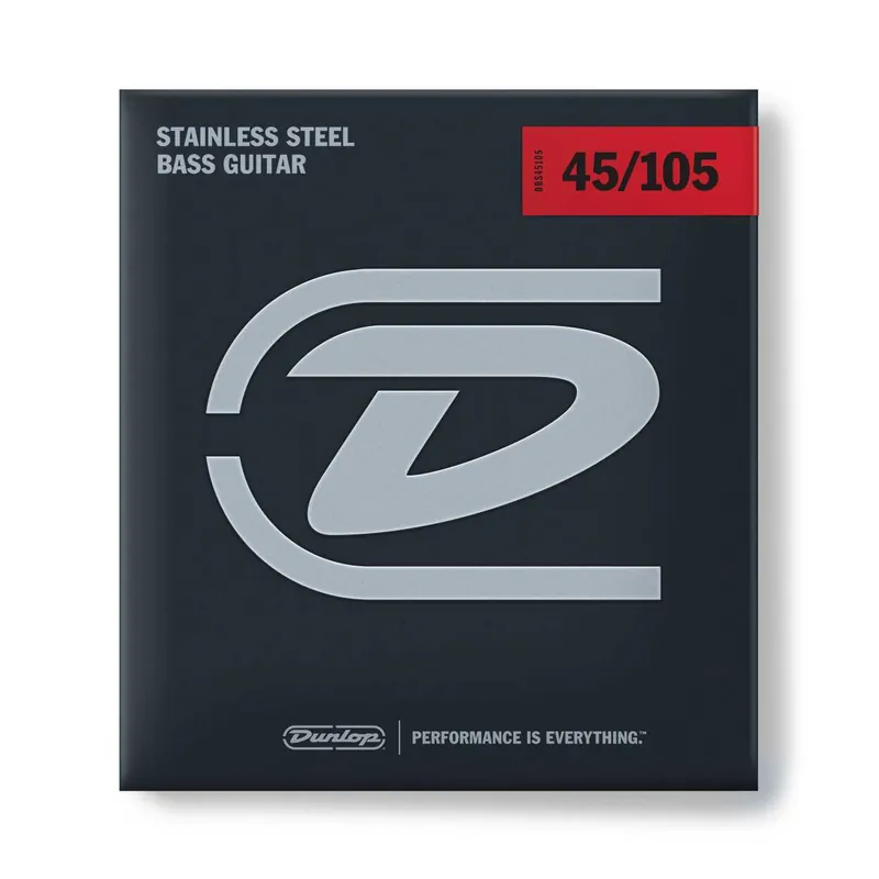 Kostenloser Versand Dunlop DBS45105 Bass Stainless Steel, Saiten Set, 4-String, Medium