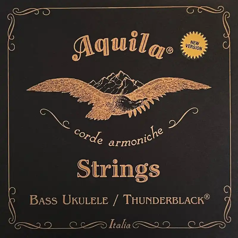 Aquila 170U - Thunderblack Series, Bass Ukulele / U-Bass String Set - 4-String, 23" - 26" Scale Schnäppchen