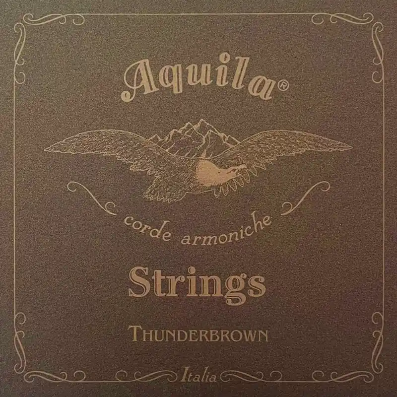 Aquila 165U - Thunderbrown Series, Bass Ukulele / U-Bass String Set - 4-String, 18" - 21" Scale Echt