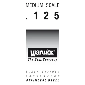 Neue Ware Warwick Black Label Bass Strings, Stainless Steel - Bass Single String, .125", Medium Scale