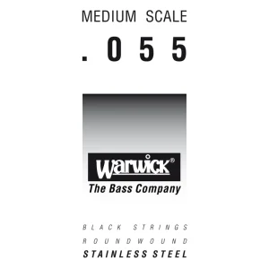 Warwick Black Label Bass Strings, Stainless Steel - Bass Single String, .055", Medium Scale Aktuell