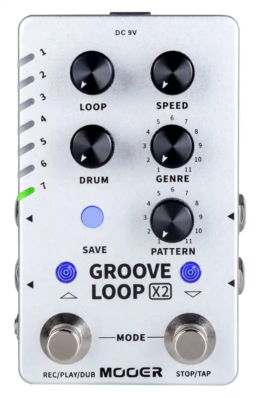 Mooer Groove Loop X2 - Stereo Looper / Drum Machine Pedal Sonderangebot
