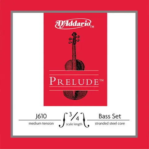 Nur Heute D'Addario J610 3/4M Prelude Bass Saiten Set, Medium Tension