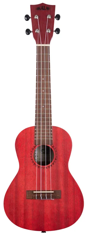 KALA KA-MRT-RED-C - Adobe Red Watercolor Meranti Concert Ukulele Echt
