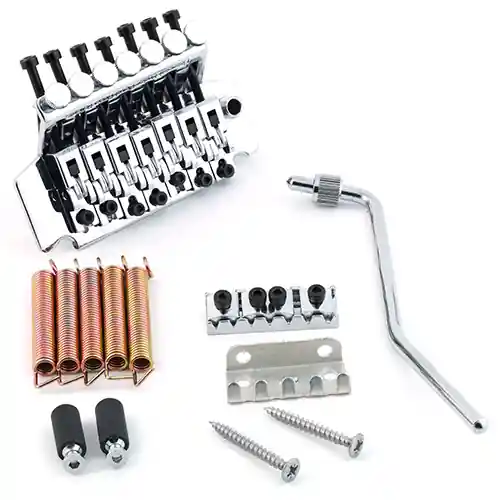 Geprüft Framus Parts - Framus Licensed Floyd Rose Tremolo System, 7-String, Lefthand - Chrome