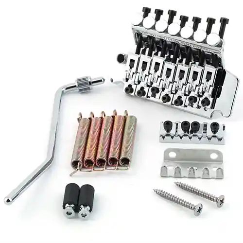 Kostenloser Versand Framus Parts - Framus Licensed Floyd Rose Tremolo System, 7-String - Chrome