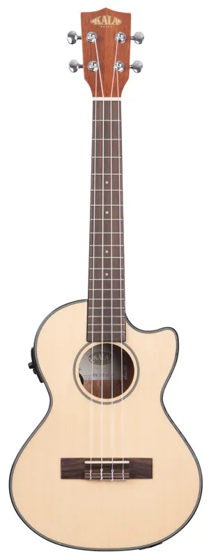 Neuheit KALA KA-STGE-C - Solid Spruce Mahogany Tenor Ukulele, with Cutaway, EQ & Bag (UB-T)