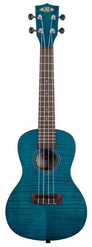 KALA KA-CEMB - Blue Exotic Mahogany Concert Ukulele, with Bag (UB-C) Beliebt