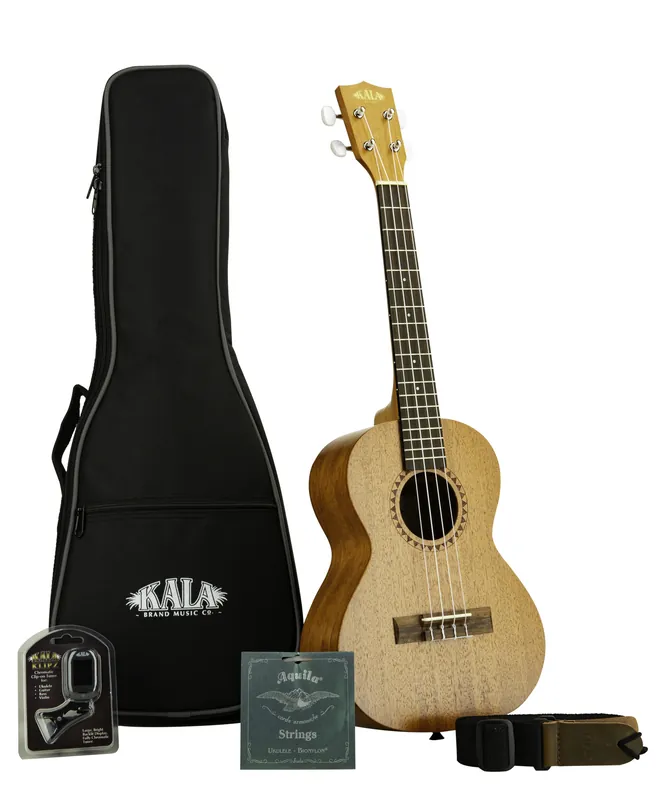 KALA KA-15-T BNDL - Satin Mahogany Tenor Ukulele Starter Kit Kostenloser Versand