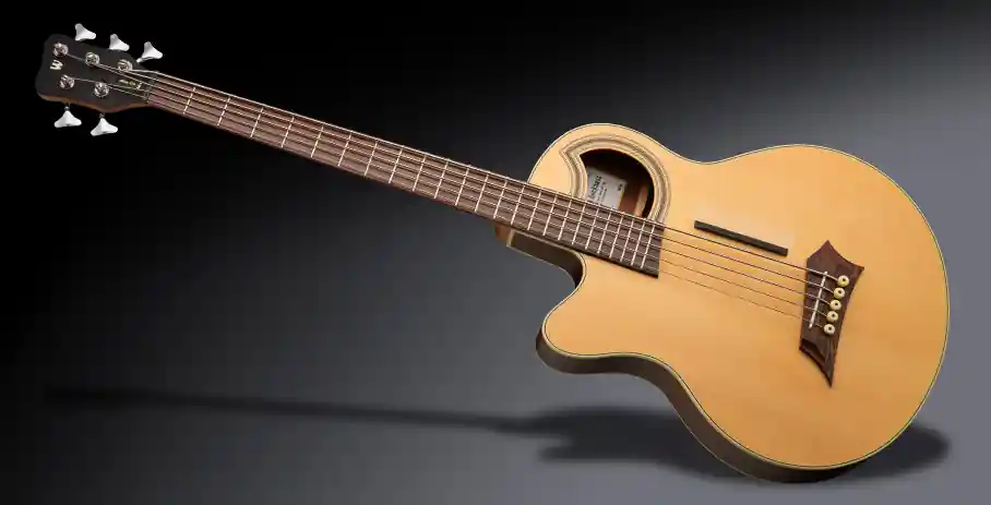 Warwick RockBass Alien Deluxe Hybrid Thinline, Lefthand, 5-String - Natural Transparent Satin Kracherpreis