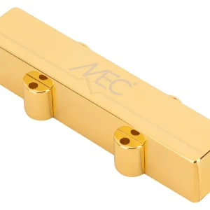 MEC Active J-Style Bass Pickup (Long), Metal Cover, 4-String Bridge / 5-String Neck & Bridge - Gold Sofort Bestellen