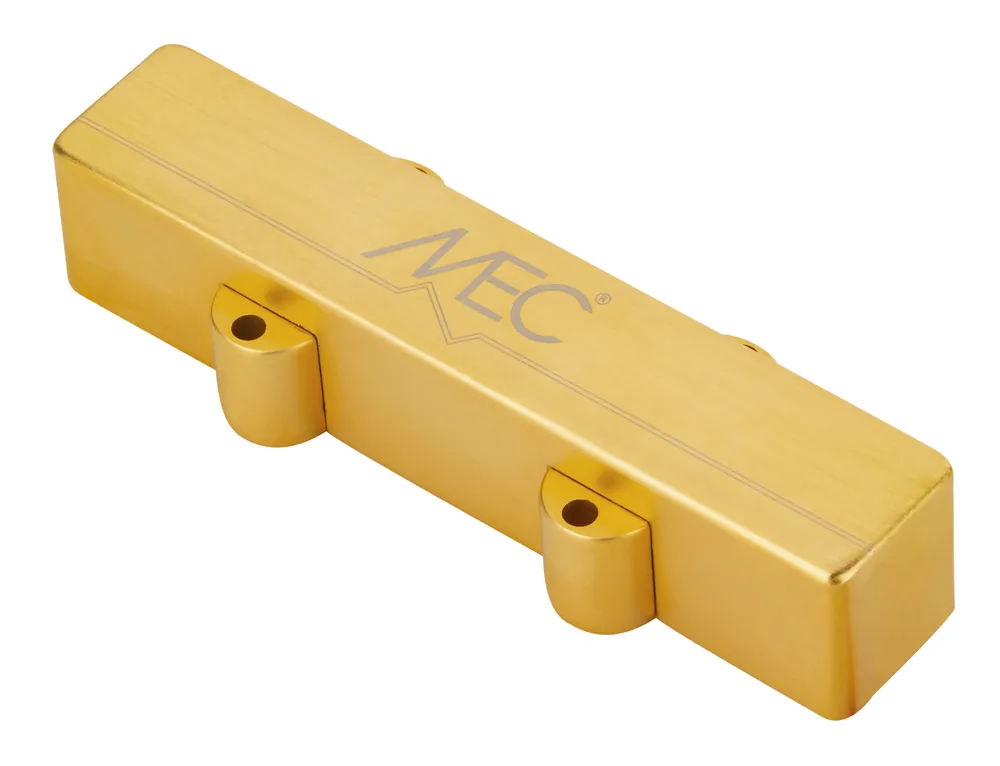 Kostenfreie Lieferung MEC Active J-Style Bass Pickup (Short), Metal Cover, 4-String, Neck - Brushed Gold