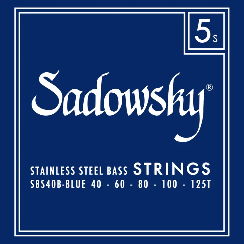 Schnäppchen Sadowsky Blue Label Bass String Set, Stainless Steel, Taperwound, Long Scale (34") - 5-String, .040-.125