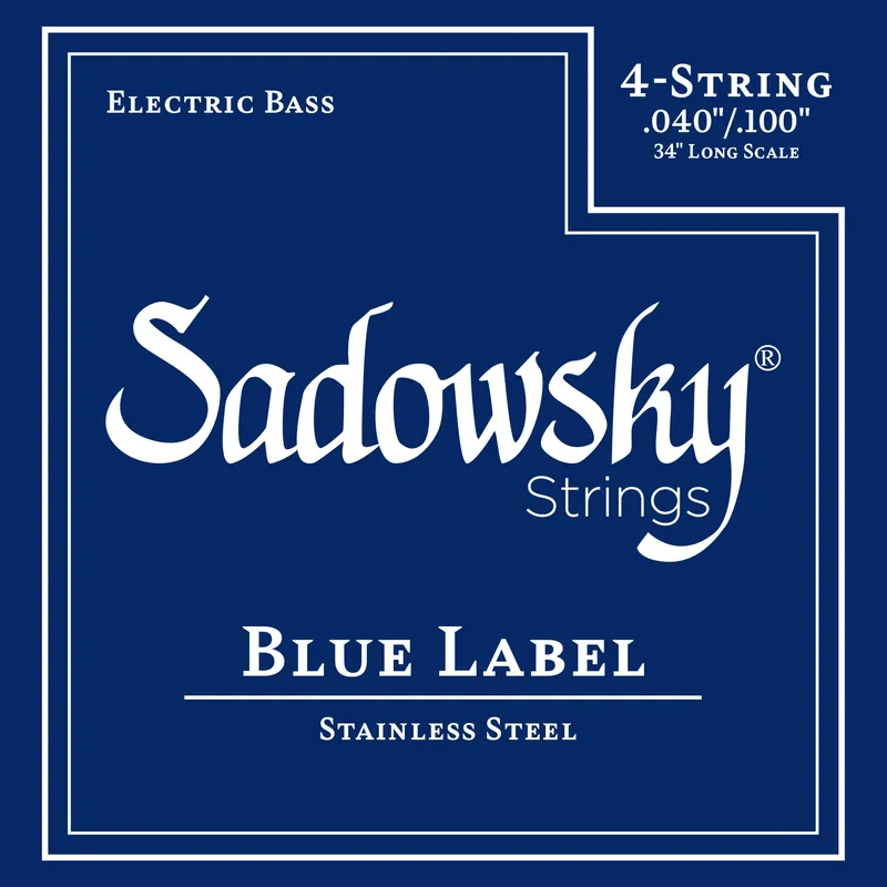 Jetzt Kaufen Sadowsky Blue Label Bass String Set, Stainless Steel, Long Scale (34") - 4-String, .040-.100