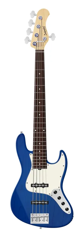 Sadowsky MetroLine 22-Fret Will Lee Artist Line Bass, Red Alder Body, Morado Fingerboard, 5-String - Ocean Blue Transparent Satin Begrenztes Angebot