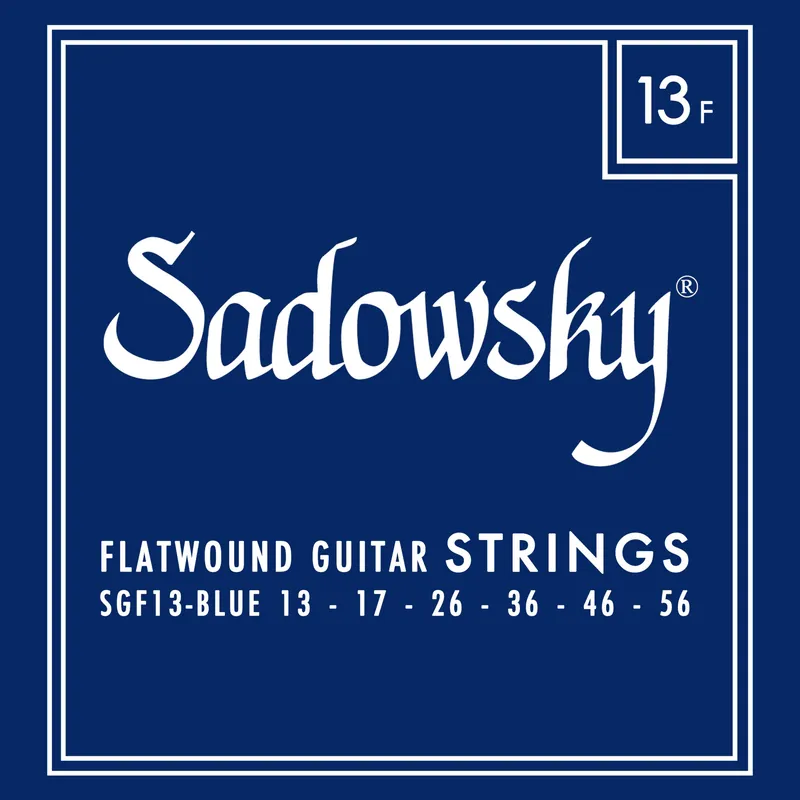 Sadowsky Blue Label Guitar String Set, Stainless Steel, Flatwound - 013-056 Kostenfreie Lieferung