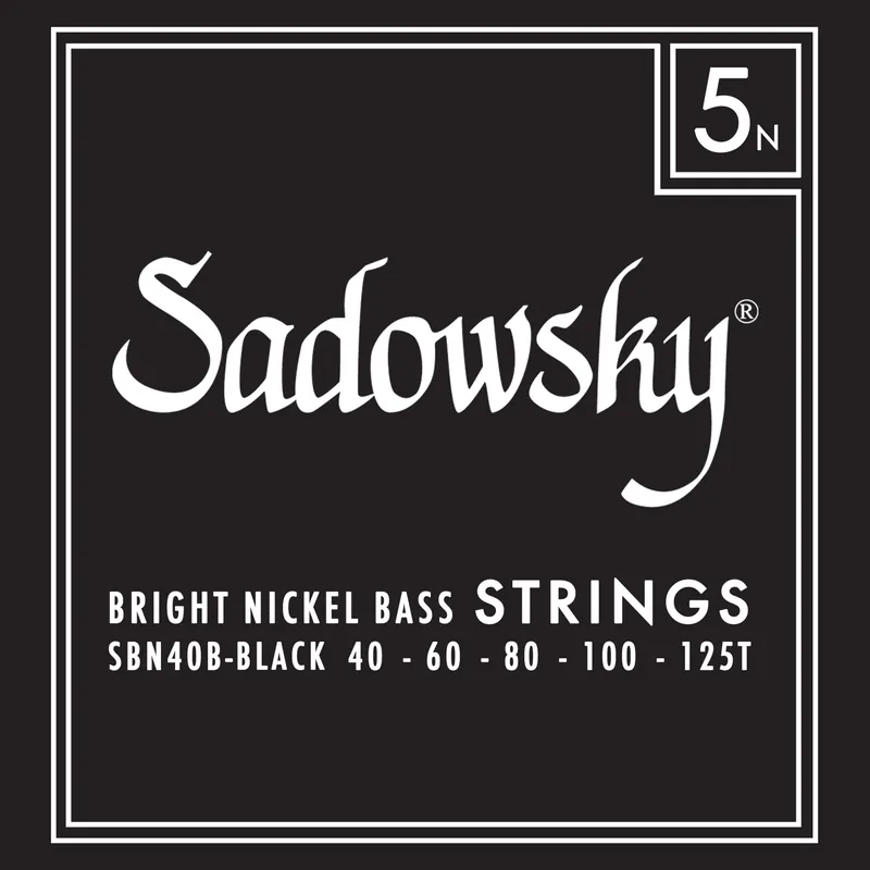 Kostenfreie Lieferung Sadowsky Black Label Bass String Set, Nickel, Taperwound, Long Scale (34") - 5-String, 040-125