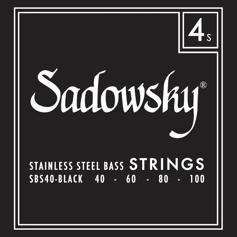 Sadowsky Black Label Bass String Set, Stainless Steel, Long Scale (34") - 4-String, .040-.100 Sonderangebot