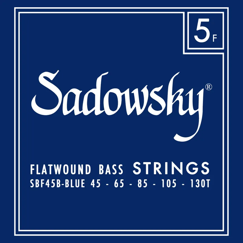 Sadowsky Blue Label Bass String Set, Stainless Steel, Flatwound, Taperwound, Long Scale (34") - 5-String, 045-130 Heißes Angebot