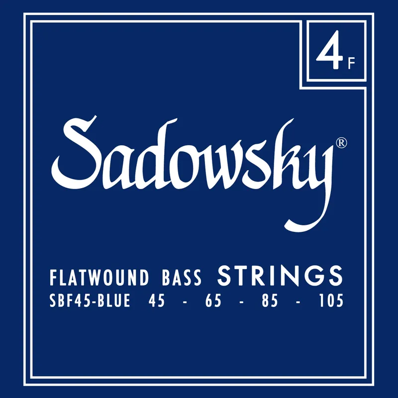 Sadowsky Blue Label Bass String Set, Stainless Steel, Flatwound, Long Scale (34") - 4-String, 045-105 Sofort Bestellen