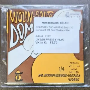 Billig THOMASTIK Satz 130 DOMINANT Violin Saiten Satz 1/4 medium