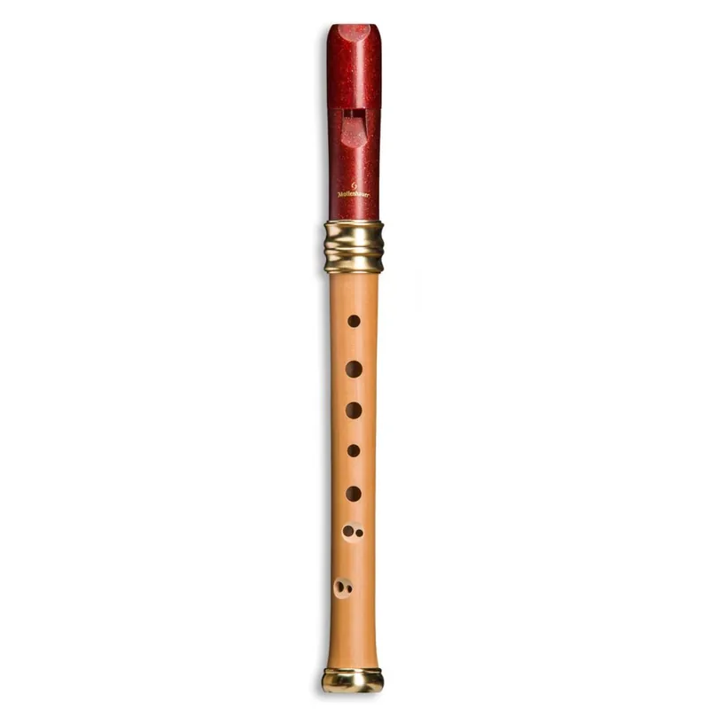 Markenware Mollenhauer 1119R Adri's Traumflöte Sopran c" purpurrot Holz/Kunststoff, barock Doppelloch