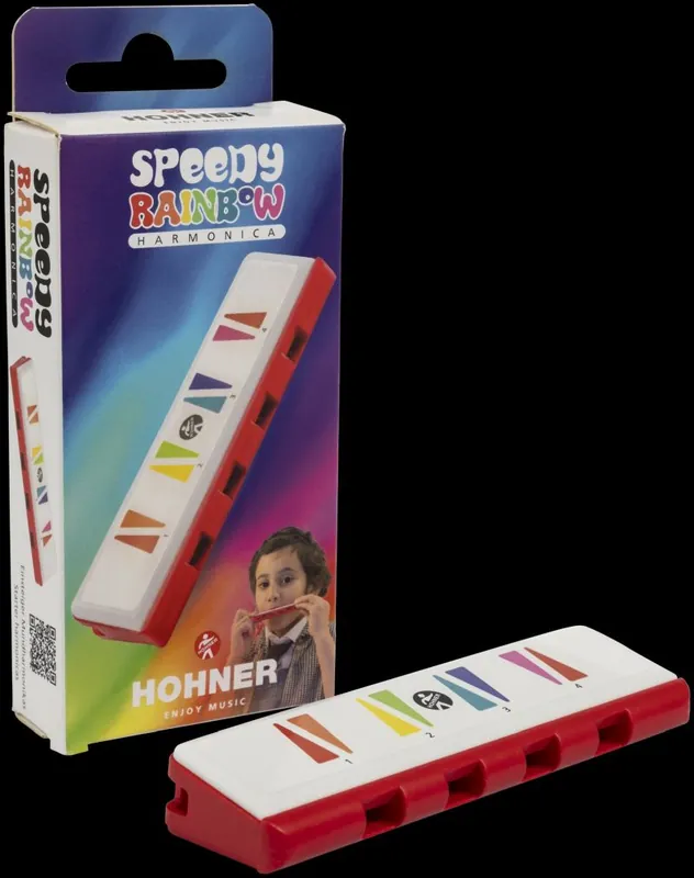 Hohner Mundharmonika, Speedy, Rainbow, rot Neu Im Sortiment