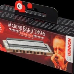 Meistverkauft HOHNER Marine Band 1896 Classic Mundharmonika C, Small Box