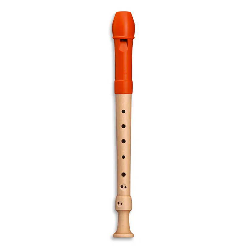 Begrenztes Angebot Mollenhauer Fipple 17414 Digi, orange, Sopranblockflöte barock Doppelloch