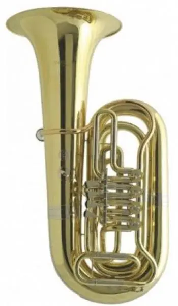 MUSICA AUSTRIA 4/4 B-Tuba, 4 Ventile, Minibal + Gigbag BUNDLE - AM LAGER! Günstig