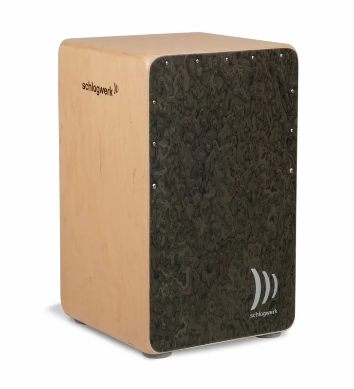 Versand Am Gleichen Tag Schlagwerk CP4007 Cajon la Perù, Wurzelmaserung / Burl veneer