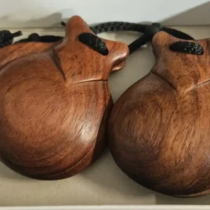 Kastagnetten (Paar) - Bubinga natur, Gr. 5 Sichere Zahlung