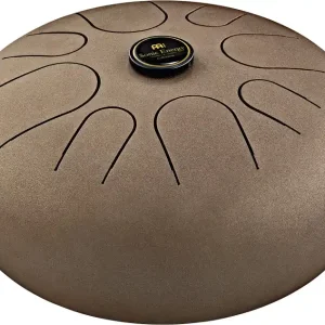 Gratis Versand MEINL STD3VB Sonic Energy 12" Steel Tongue Drum, G Dur, 8 Töne, 440 Hz, Vintage Braun
