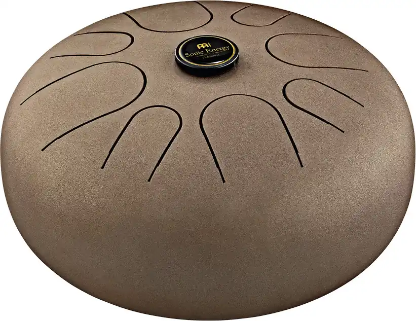 Gratis Versand MEINL STD3VB Sonic Energy 12" Steel Tongue Drum, G Dur, 8 Töne, 440 Hz, Vintage Braun