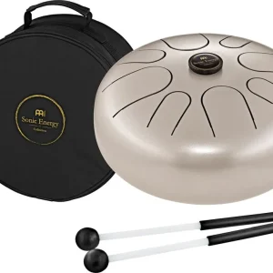 MEINL STD4PG Sonic Energy Steel Tongue Drum - Perlgrau, G Moll, 8 Töne, 30 cm Highlight