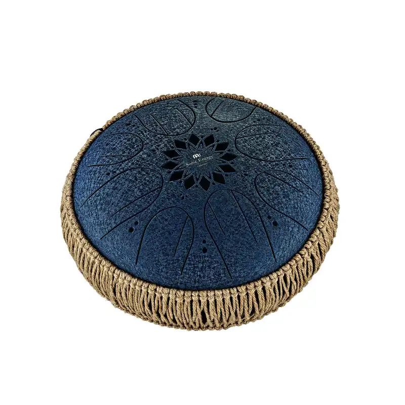 Must-Have MEINL MOSTD2NB Sonic Energy Medium Octave Steel Tongue Drum, Marineblau 10", C Moll (432 Hz), 8 Töne