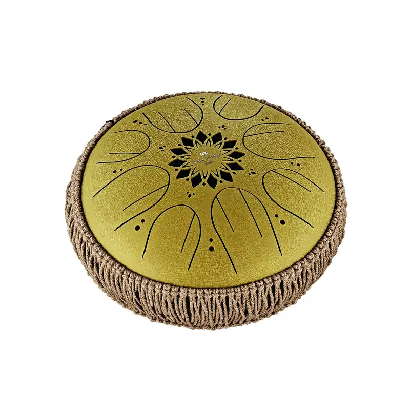 Echt MEINL MOSTD3G Sonic Energy Medium Octave Steel Tongue Drum 10" Gold, C Dur (432 Hz), 8 Töne