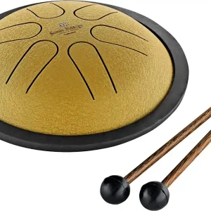 Gratis Versand MEINL MSTD3G Sonic Energy Mini Steel Tongue Drum B Major - Gold, 6" / 15,24 cm