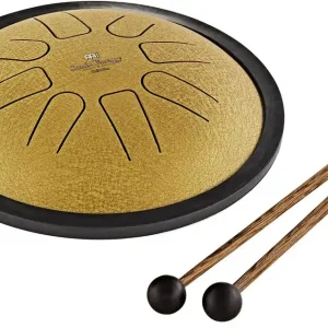 Finale Aktion MEINL SSTD3G Sonic Energy Small Steel Tongue Drum C Moll, 8 Töne - gold / 7"/18 cm